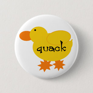 Badge Rond 5 Cm Charlatan jaune de canard