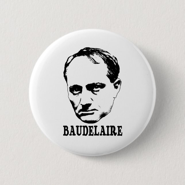 Badge Rond 5 Cm Charles Baudelaire (Devant)