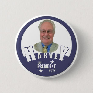 Badge Rond 5 Cm Charles Harvey pour le président 2012