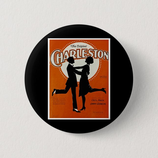 Badge Rond 5 Cm Charleston original (Devant)