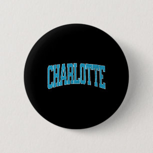 Badge Rond 5 Cm Charlotte Soccer Vintage City