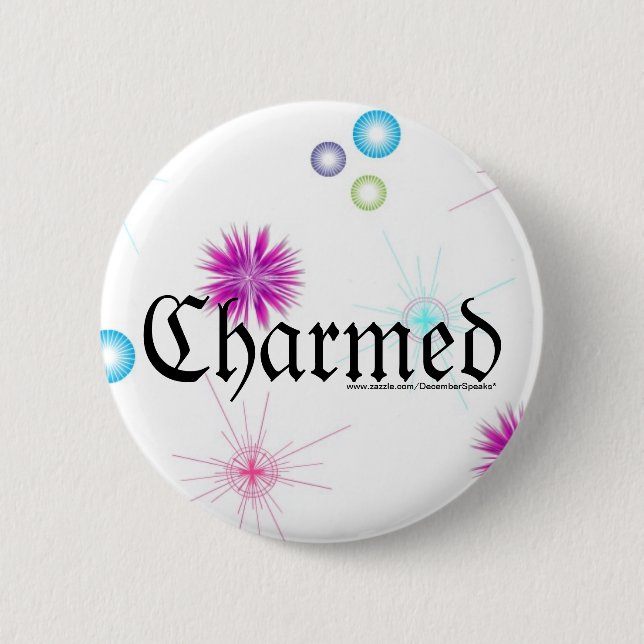Badge Rond 5 Cm Charmé (Devant)