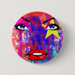 Badge Rond 5 Cm Charme