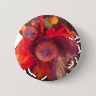 Badge Rond 5 Cm Charme d'automne confortable - Décor et cadeaux d'
