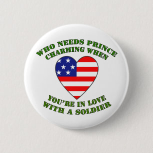 Badge Rond 5 Cm charme de prince des Etats-Unis