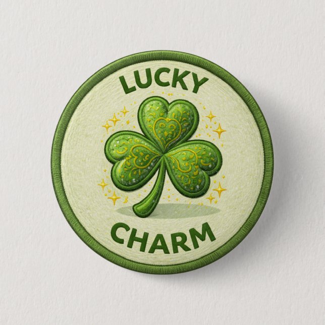 Badge Rond 5 Cm Charme Porte-Bonheur (Devant)