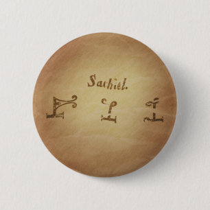 Badge Rond 5 Cm Charmes magiques de magie de protection de Sachiel