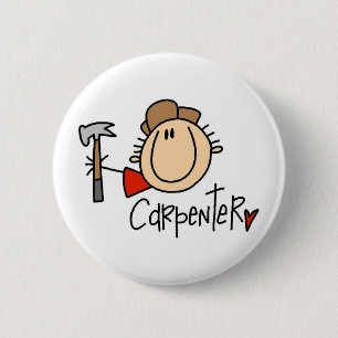 Badge Rond 5 Cm Charpentier homme