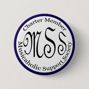 Badge Rond 5 Cm Charte Membre Musicaholic Support Society