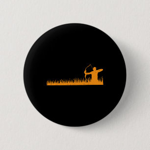 Badge Rond 5 Cm Chasse À La Bow Archer En Gr Chasseur À L'Arc Homm
