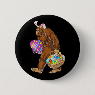 Badge Rond 5 Cm Chasse amusante aux oeufs de Pâques