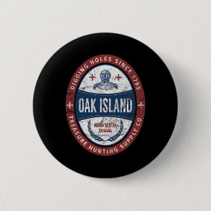 Badge Rond 5 Cm Chasse au trésor de l'île de chêne Chevalier Templ