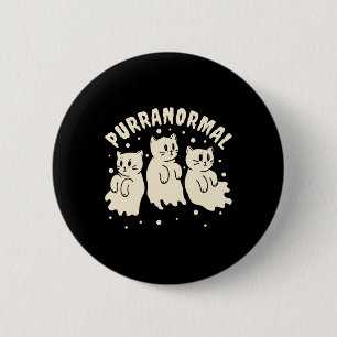 Badge Rond 5 Cm Chasse aux fantômes Chat Paranormal Chercheur Ghos