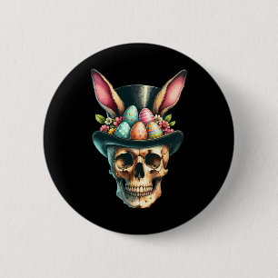 Badge Rond 5 Cm Chasse aux oeufs de lapin de Pâques amusante Jour