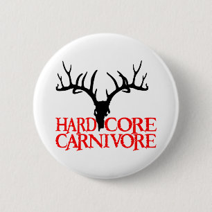 BADGE ROND 5 CM CHASSE DE CERFS COMMUNS