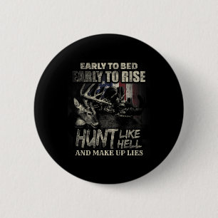Badge Rond 5 Cm Chasse Drôle De Cerfs Pour Les Chasseurs De Cerfs