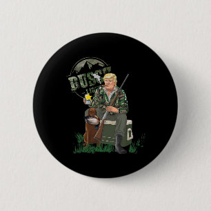 Badge Rond 5 Cm Chasse Trump Camo Duck Election Mega 2024 Voter