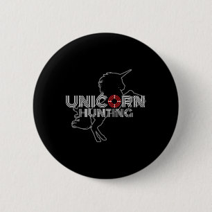 Badge Rond 5 Cm Chasse Unicorne Swingers