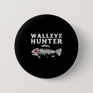 Badge Rond 5 Cm Chasseur de doré pêche amateur de poisson pêcheur