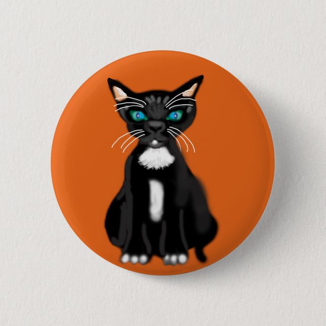 Badge Rond 5 Cm chat (Devant)