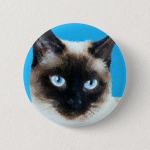 Badge Rond 5 Cm Chat 1