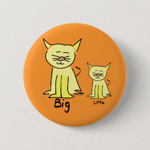 Badge Rond 5 Cm Chat à Kitten