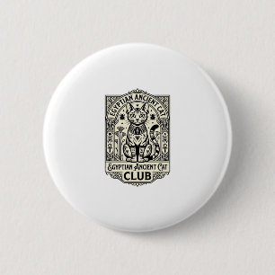 Badge Rond 5 Cm Chat antique égyptien Chat drôle Graphique - Égypt