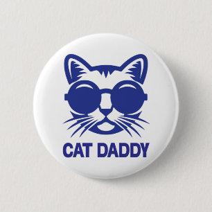 Badge Rond 5 Cm Chat Art Chat Daddy