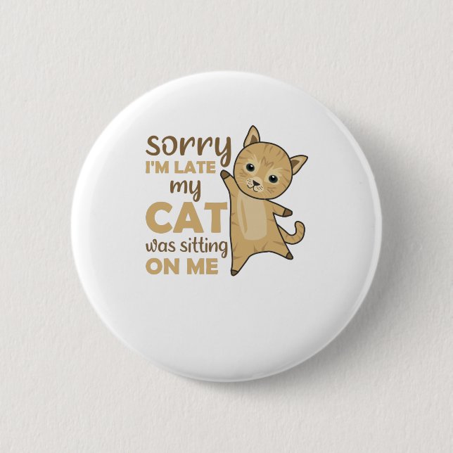 Badge Rond 5 Cm Chat Chats Chatons Drôle Dire de mignons animaux (Devant)