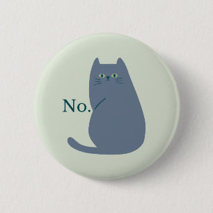 Badge Rond 5 Cm Chat Cheeky Funny