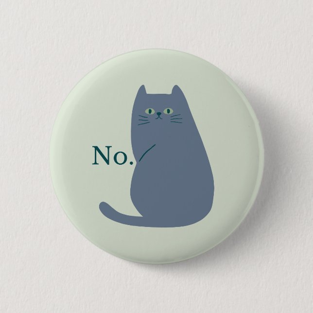 Badge Rond 5 Cm Chat Cheeky Funny (Devant)