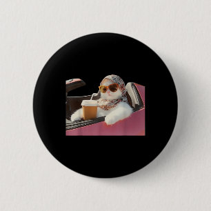 Badge Rond 5 Cm Chat Conduire Mème Rage Me Consomme Humour Silly