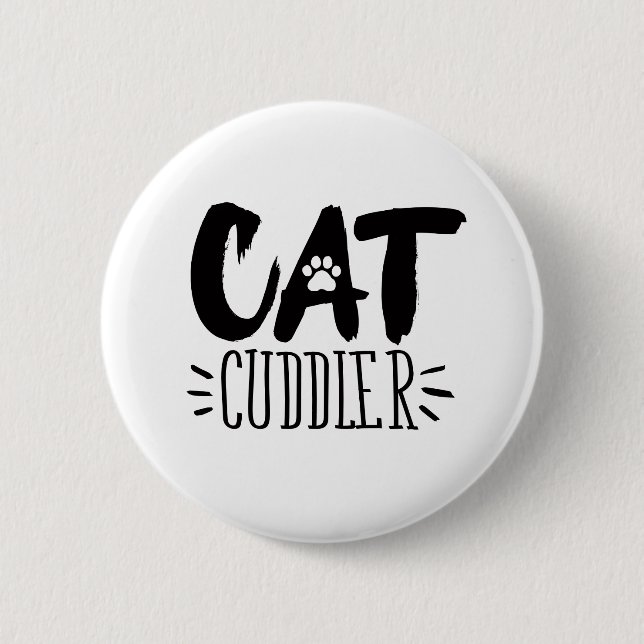 Badge Rond 5 Cm Chat Cuddler Happy Cuddler Aesthétique Photos de C (Devant)