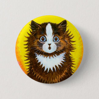 Badge Rond 5 Cm Chat d'arc-en-ciel