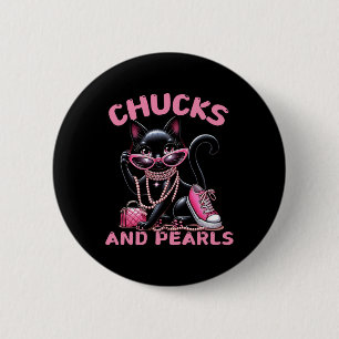 Badge Rond 5 Cm Chat de mode
