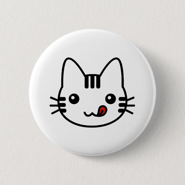 Badge Rond 5 Cm Chat de sushi (Devant)