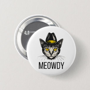 Badge Rond 5 Cm Chat Drôle de Miaou