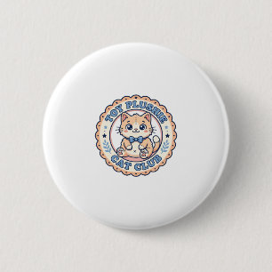 Badge Rond 5 Cm Chat en Peluche Jouet Design de T-Shirt de Chat Mi
