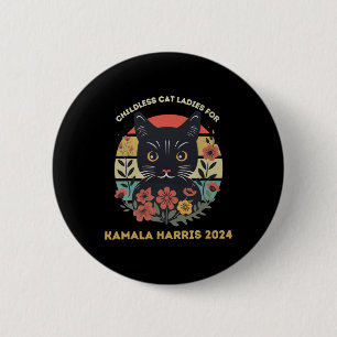 Badge Rond 5 Cm Chat Ladies Contre Le Fascisme