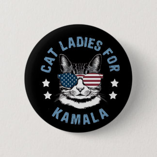 Badge Rond 5 Cm Chat Ladies Pour Kamala