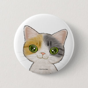 Badge Rond 5 Cm Chat mignon de Clico