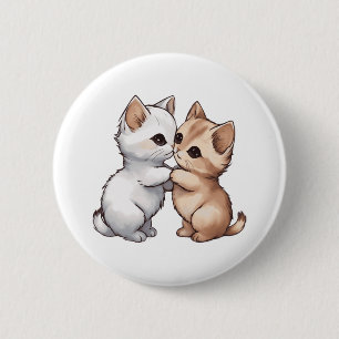 Badge Rond 5 Cm Chat Munchkin Cute T-shirt classique