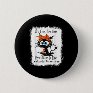 Badge Rond 5 Cm Chat Noir C'est Bien Je Suis Bien Sensibilisation