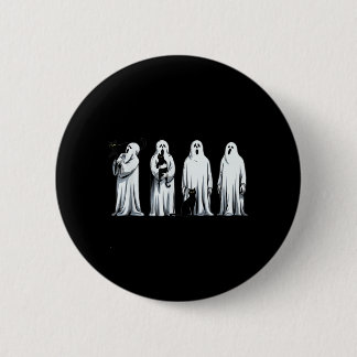 Badge Rond 5 Cm Chat noir Halloween Fantôme Saison Sombre Femmes C