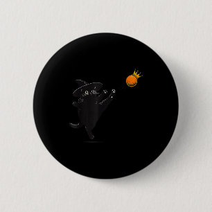 Badge Rond 5 Cm Chat Noir Pas De Rois Chats Vintage Humour Hallowe