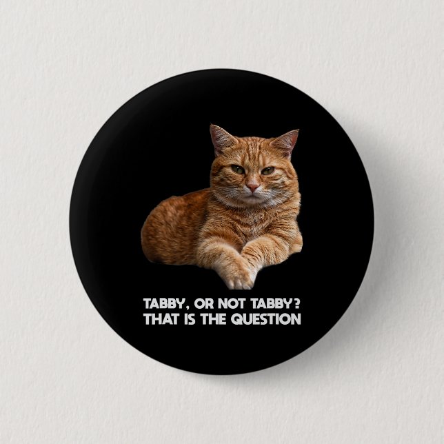 Badge Rond 5 Cm Chat orange mignon (Devant)