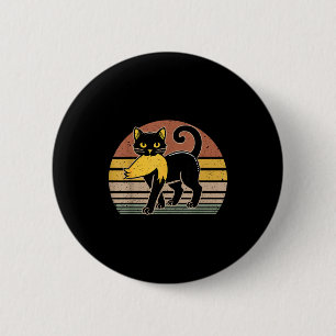 Badge Rond 5 Cm Chat portant des cheveux de trump drôles de dames 