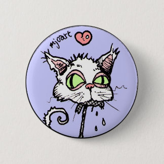 Badge Rond 5 Cm Chat puant