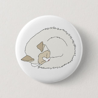 Badge Rond 5 Cm Chat Ragdoll Sleepy