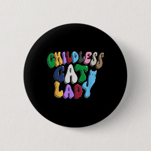 Badge Rond 5 Cm Chat Sans Enfant Dame Super 80s Chat Avec Amour Et